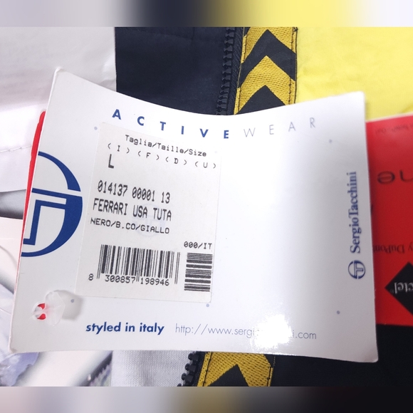 VTG NWT Sergio Tacchini Goran Ivanisevic Track / Warm-Up Suit Men's Large Black - Picture 15 of 16